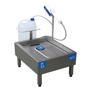 Manual Boot Washer with automatic washing liquid supply